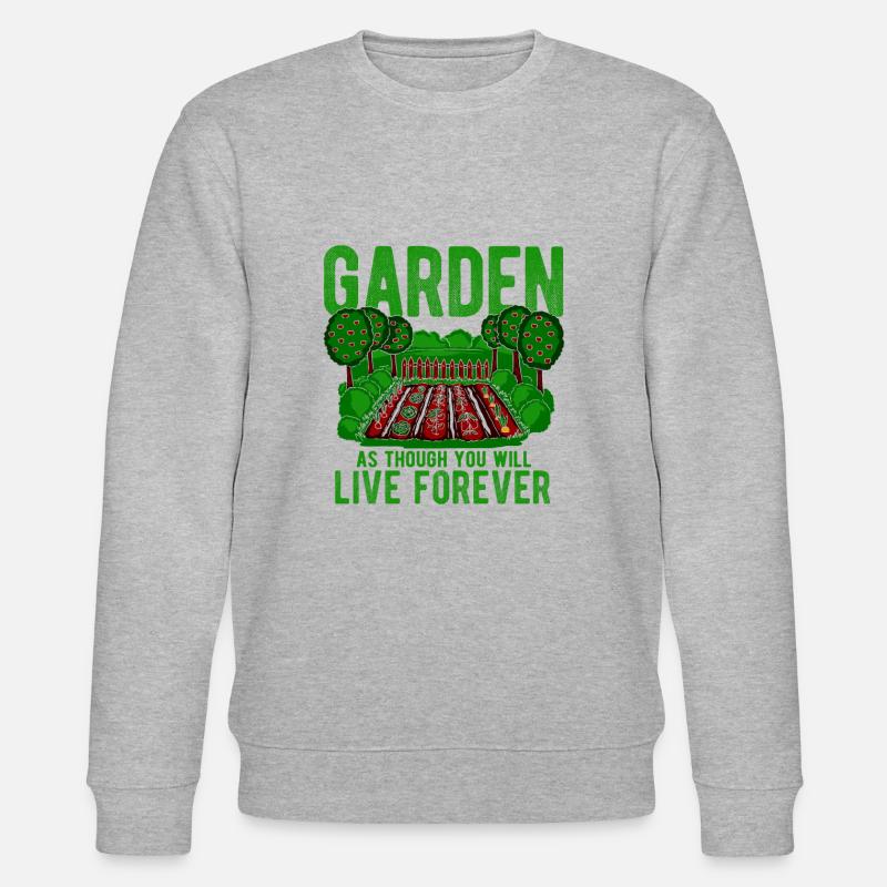 Landschaftsgärtner Hobbygärtner Gärtner - Stanley/Stella Unisex Bio-Sweatshirt CHANGER  - Grau meliert
