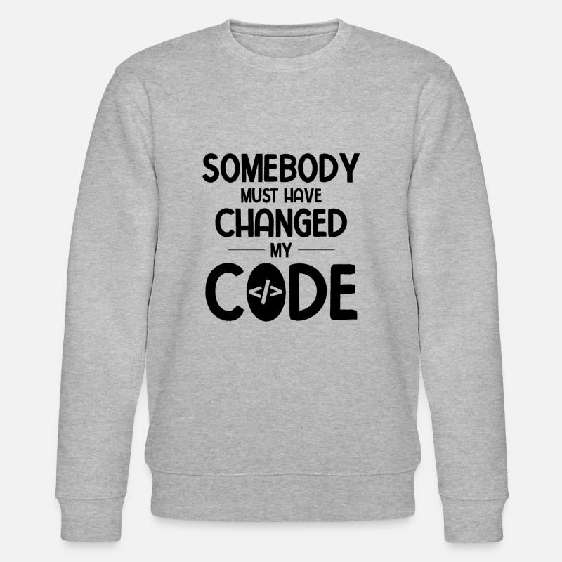 Software Ingenieur Informatiker Programmierer - Stanley/Stella Unisex Bio-Sweatshirt CHANGER  - Grau meliert