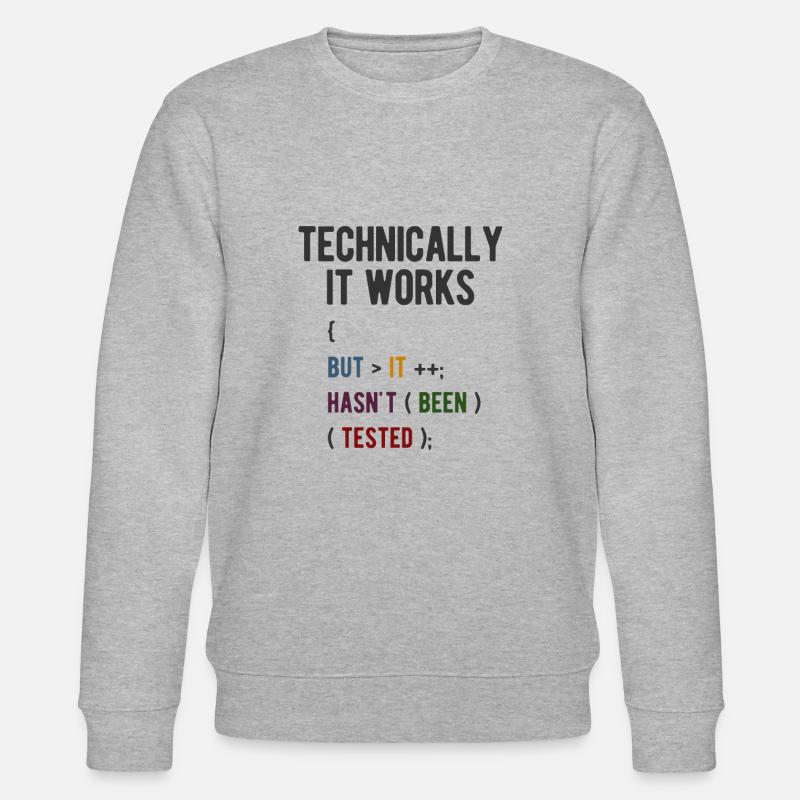 Software Ingenieur Informatiker Programmierer - Stanley/Stella Unisex Bio-Sweatshirt CHANGER  - Grau meliert