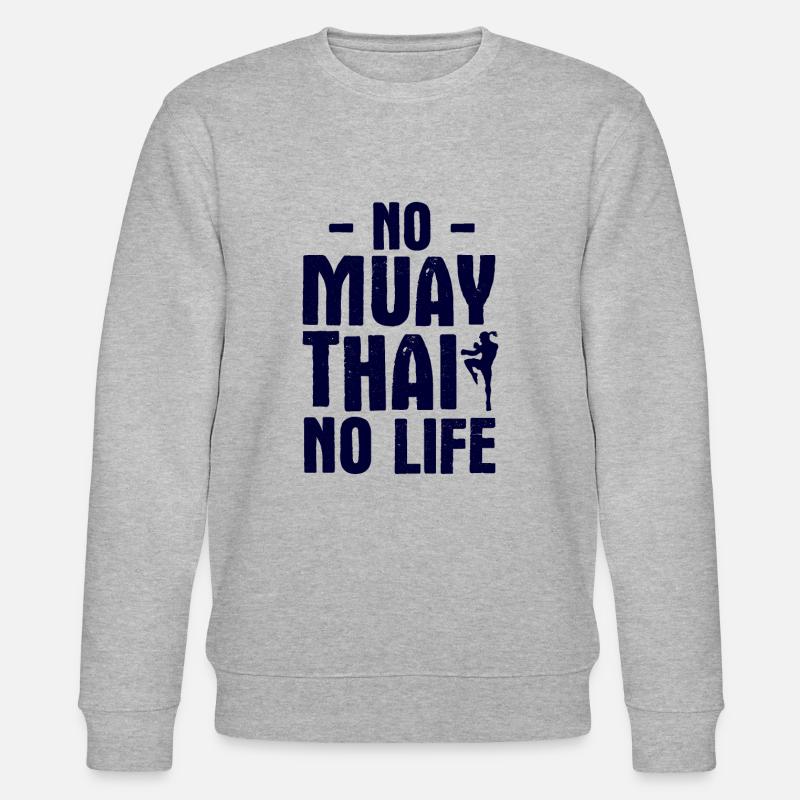 Thaiboxen Muay Thai - Stanley/Stella Unisex Bio-Sweatshirt CHANGER  - Grau meliert