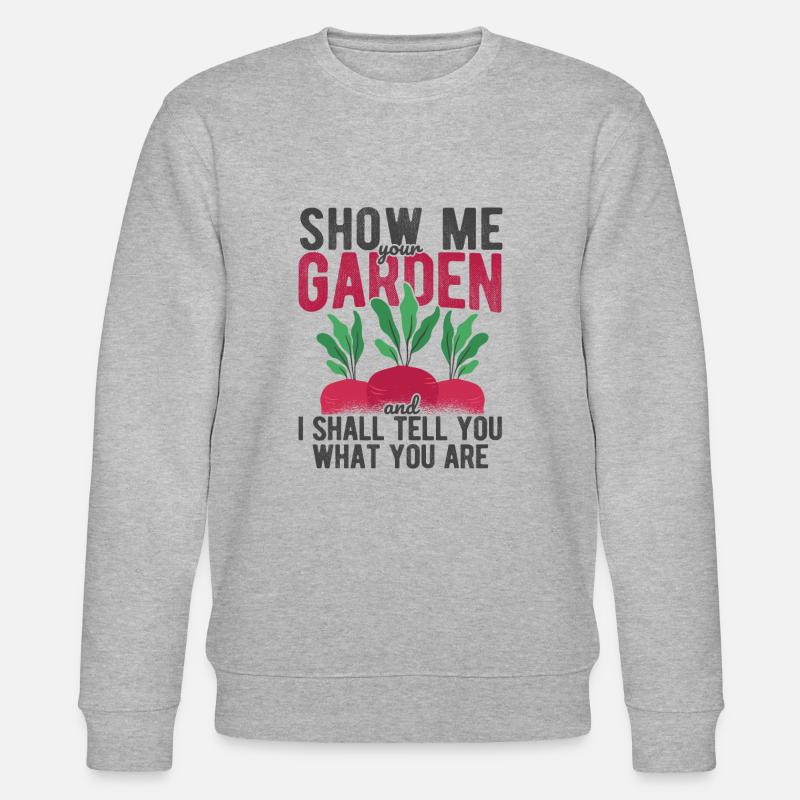 Landschaftsgärtner Hobbygärtner Gärtner - Stanley/Stella Unisex Bio-Sweatshirt CHANGER  - Grau meliert