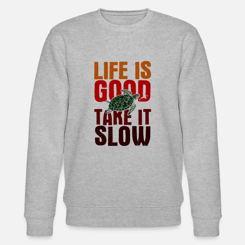 Schildkröten - Stanley/Stella Unisex Bio-Sweatshirt CHANGER  - Grau meliert