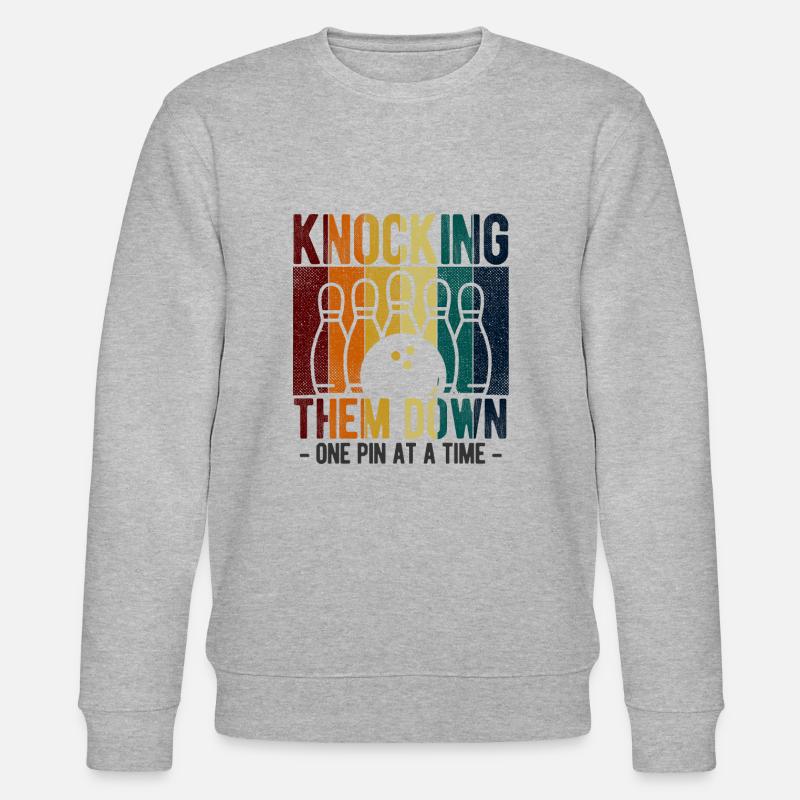 Bowling - Stanley/Stella Unisex Bio-Sweatshirt CHANGER  - Grau meliert