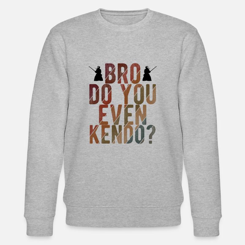 Japanischer Schwertkampf Kendo - Stanley/Stella Unisex Bio-Sweatshirt CHANGER  - Grau meliert