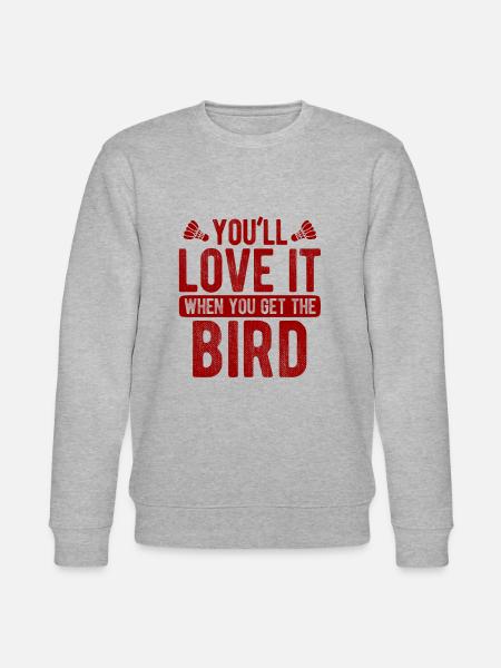 Badminton - Stanley/Stella Unisex Bio-Sweatshirt CHANGER - Grau meliert