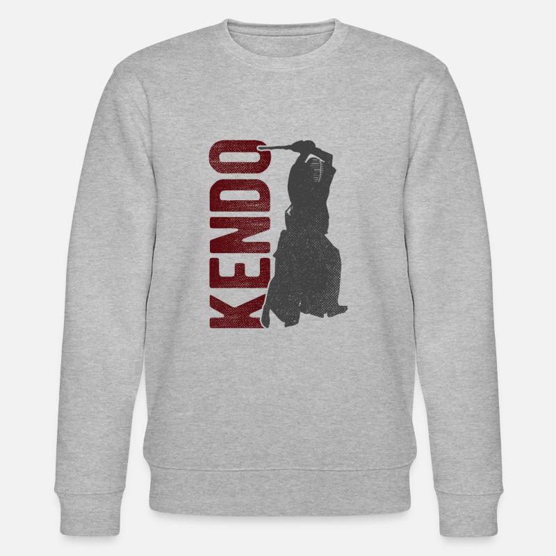 Japanischer Schwertkampf Kendo - Stanley/Stella Unisex Bio-Sweatshirt CHANGER  - Grau meliert