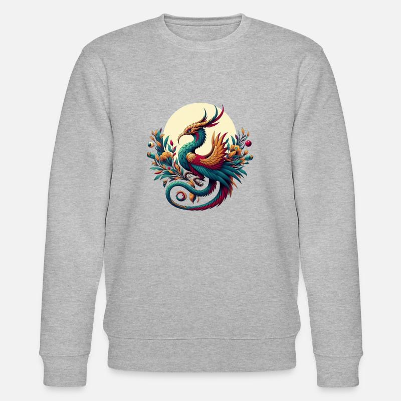 Eleganter Simurgh - Stanley/Stella Unisex Bio-Sweatshirt CHANGER  - Grau meliert