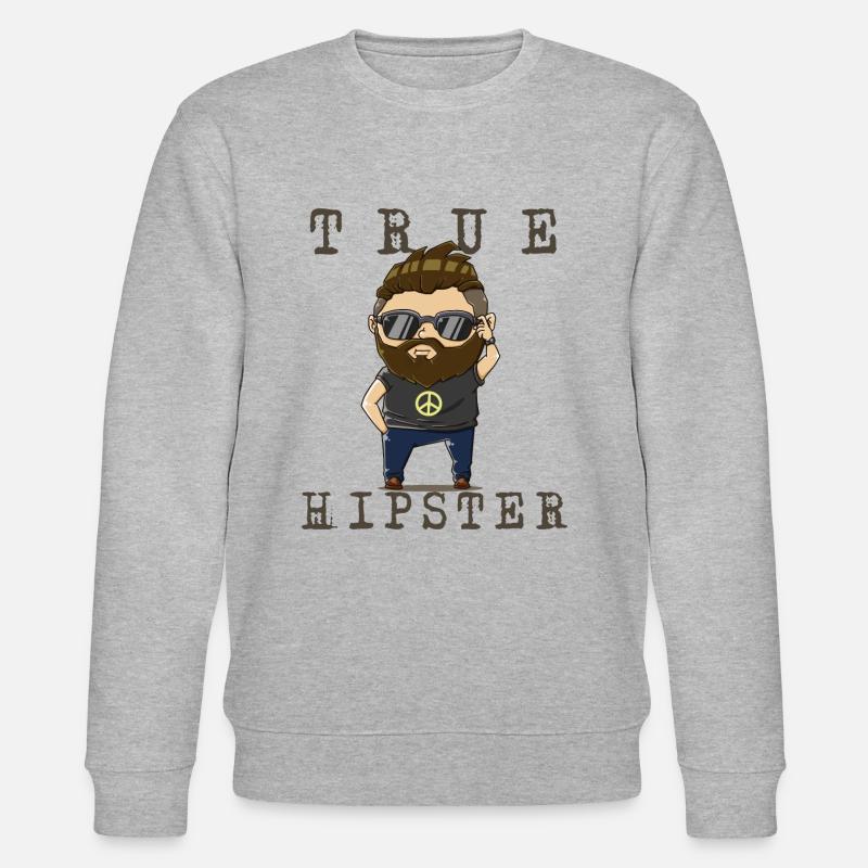 Hipster - Stanley/Stella Unisex Bio-Sweatshirt CHANGER  - Grau meliert