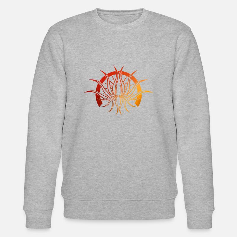 Krake - Stanley/Stella Unisex Bio-Sweatshirt CHANGER  - Grau meliert