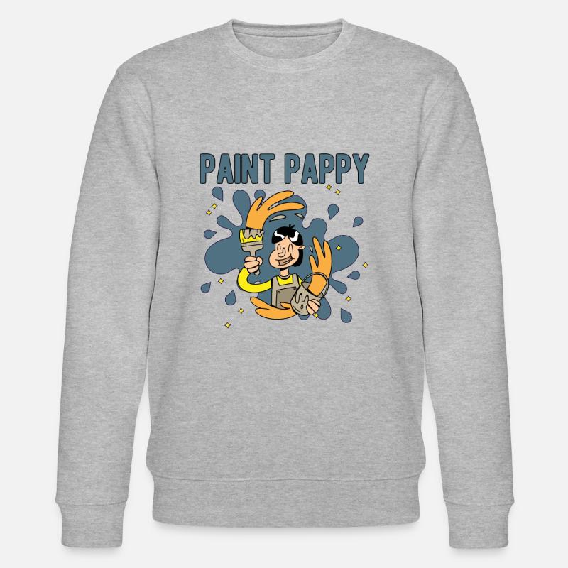 House Painter Dad Unique Gifts - Stanley/Stella Unisex Bio-Sweatshirt CHANGER  - Grau meliert