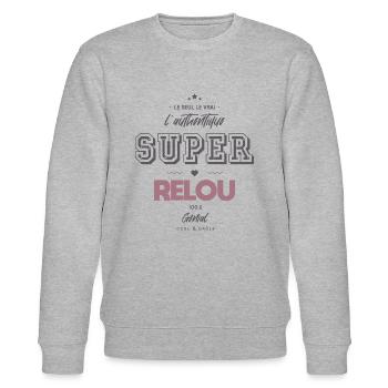 L authentique super relou - Sweat bio CHANGER Stanley/Stella Unisexe - gris chiné - Devant - Nik (191cm) & Marisol (170cm)