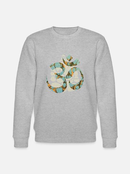 om with ganesha e 204 - Stanley/Stella CHANGER Unisex Organic Sweatshirt - heather grey