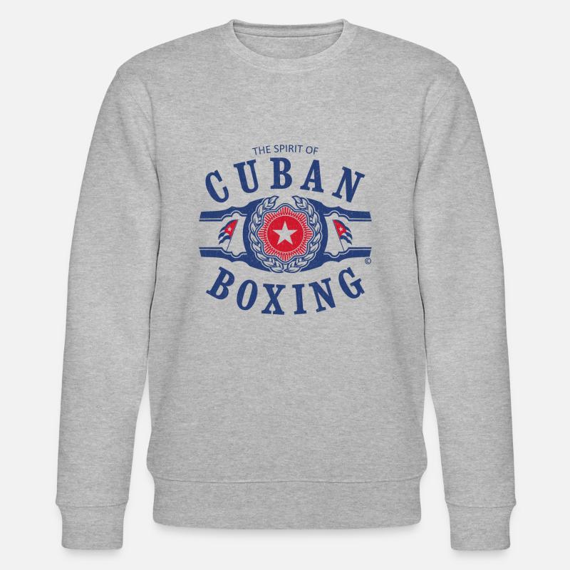 CUBAN BOXING SPIRIT UTILISÉ LOOK - Sweat bio CHANGER Stanley/Stella Unisexe - gris chiné