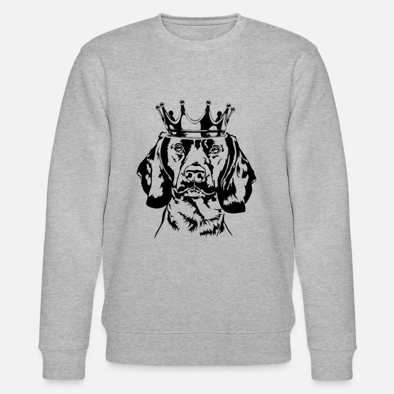 Lévrier bavarois Krone Wilsigns - Sweat bio CHANGER Stanley/Stella Unisexe - gris chiné