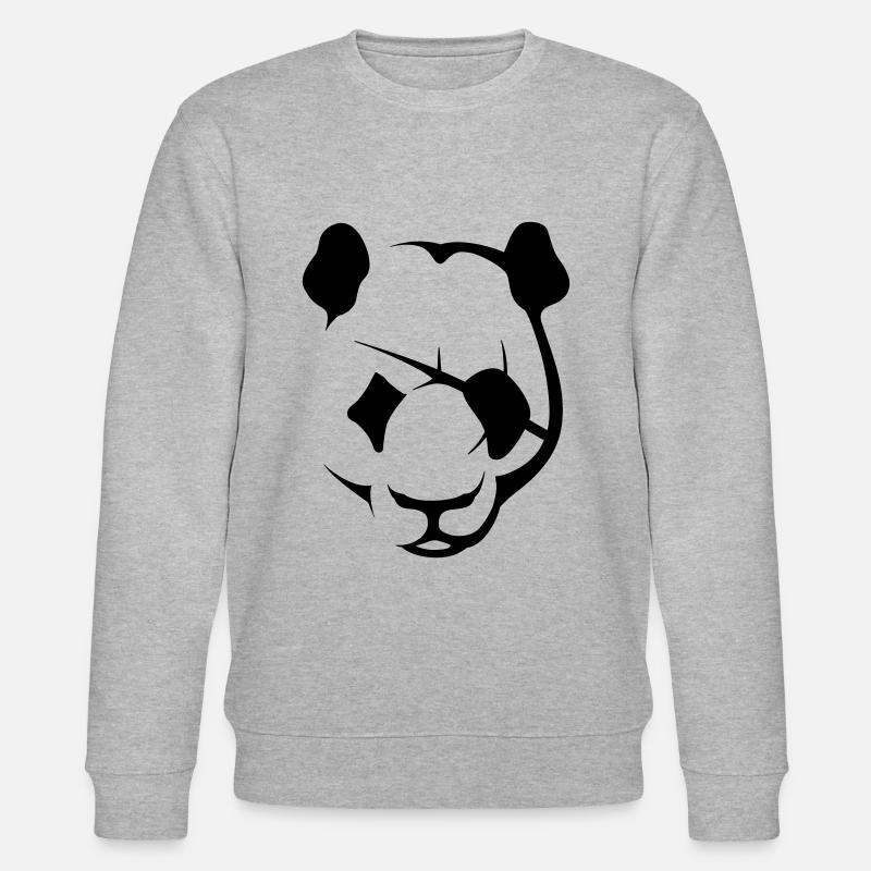 Portrait de panda - Sweat bio CHANGER Stanley/Stella Unisexe - gris chiné