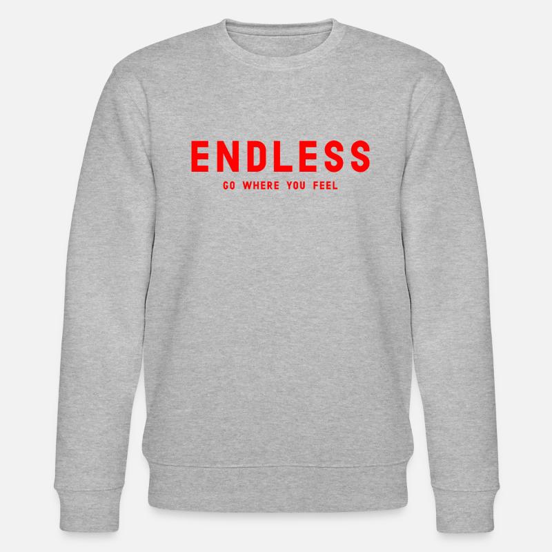 ENDLESS Go where you feel - Sweat bio CHANGER Stanley/Stella Unisexe - gris chiné