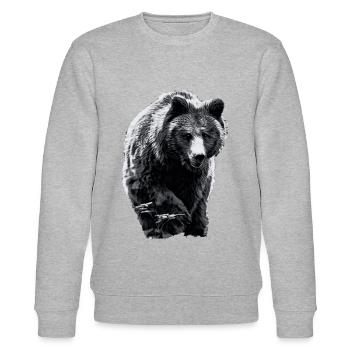 KATJA total SW - Stanley/Stella CHANGER Unisex Organic Sweatshirt - heather grey - Front - Nik (191cm) & Marisol (170cm)