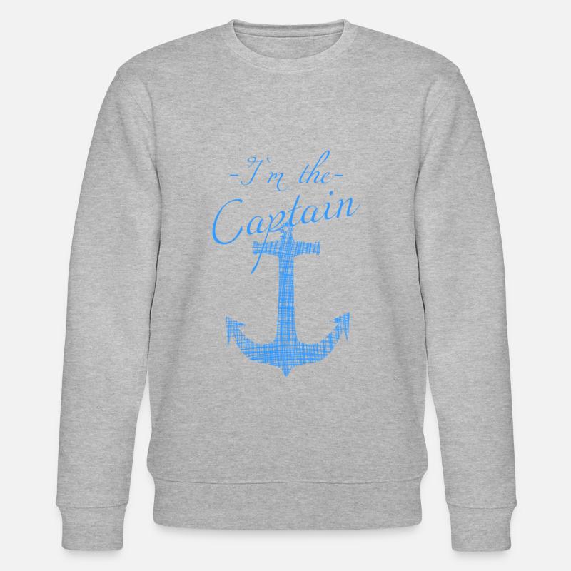sailing captain - Stanley/Stella Unisex Bio-Sweatshirt CHANGER  - Grau meliert