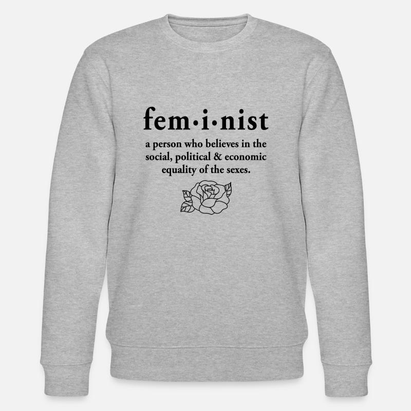 Feminist - Stanley/Stella Unisex Bio-Sweatshirt CHANGER  - Grau meliert
