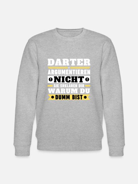 Darters don't argue - Stanley/Stella CHANGER Unisex Organic Sweatshirt - heather grey