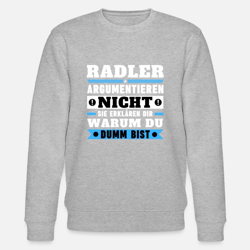 Radler argumentieren nicht - Stanley/Stella Unisex Bio-Sweatshirt CHANGER - Grau meliert