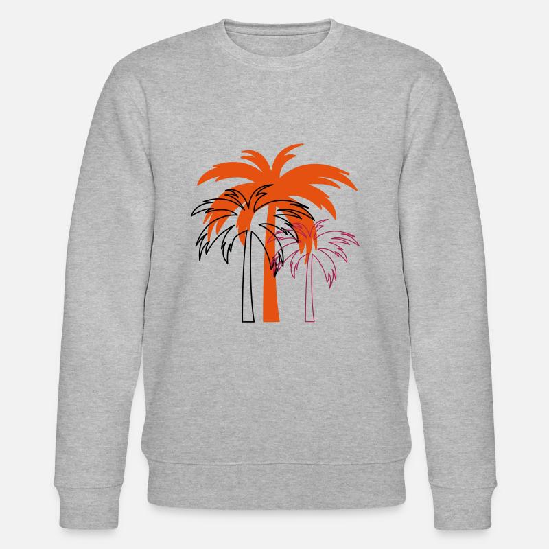 palme design 02 - Stanley/Stella Unisex Bio-Sweatshirt CHANGER  - Grau meliert