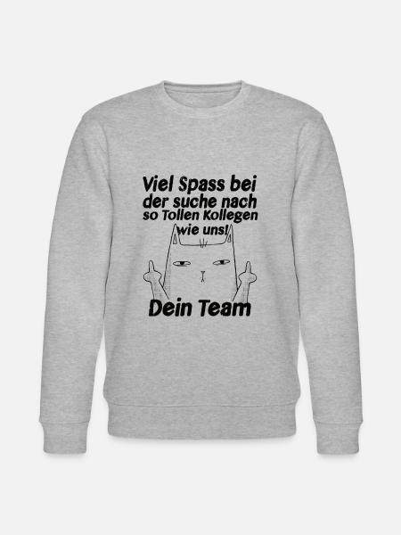 Jobwechsel Tolle Kollegen Lustige Katze - Stanley/Stella Unisex Bio-Sweatshirt CHANGER - Grau meliert