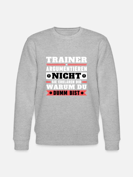 Trainer argumentieren nicht - Stanley/Stella Unisex Bio-Sweatshirt CHANGER - Grau meliert