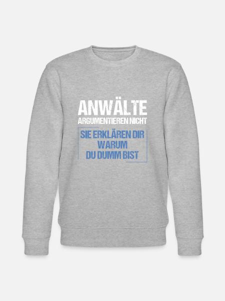 Lawyers don't argue - Stanley/Stella CHANGER Unisex Organic Sweatshirt - heather grey