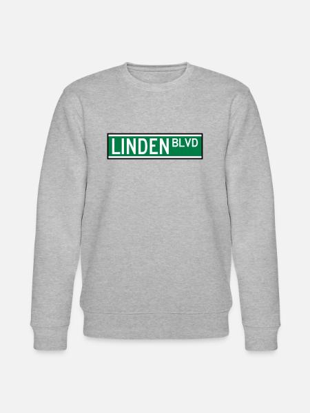 LINDEN BLVD SIGN - Stanley/Stella CHANGER Unisex Organic Sweatshirt - heather grey