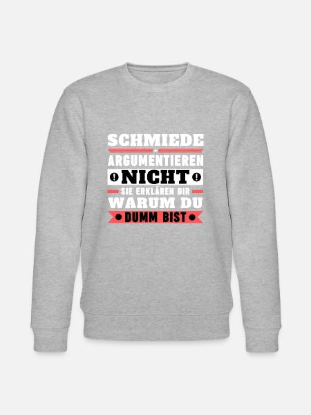 Blacksmiths don't argue - Stanley/Stella CHANGER Unisex Organic Sweatshirt - heather grey