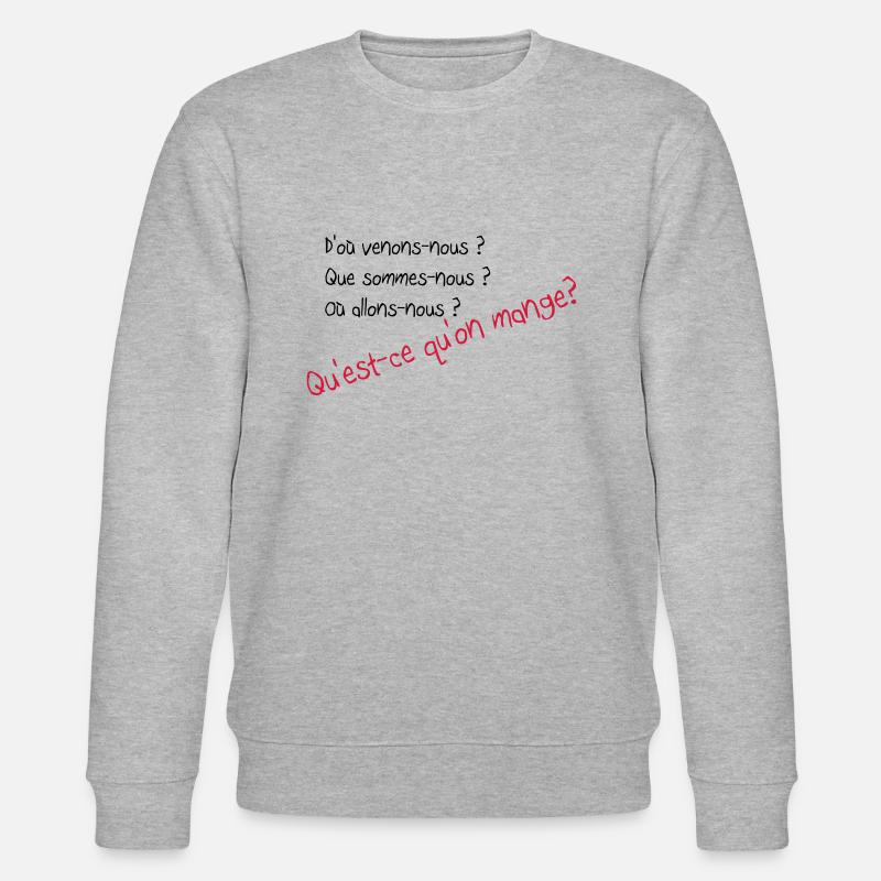 Citations - Sweat bio CHANGER Stanley/Stella Unisexe - gris chiné