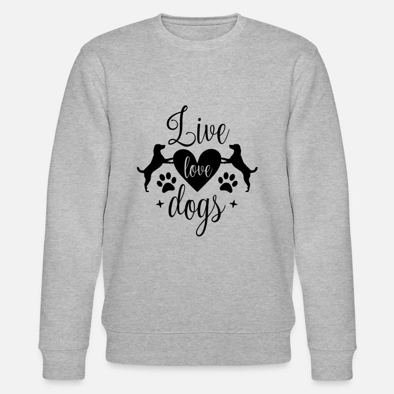 Amour Chiens d’amour - Sweat bio CHANGER Stanley/Stella Unisexe - gris chiné