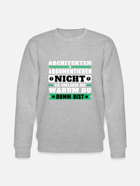 Architects don't argue - Stanley/Stella CHANGER Unisex Organic Sweatshirt - heather grey