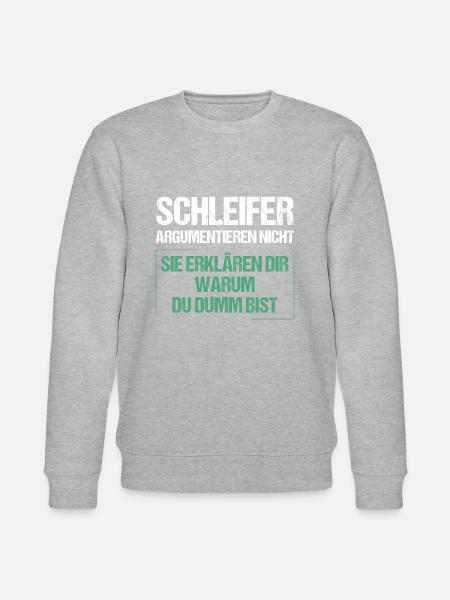Grinders don't argue - Stanley/Stella CHANGER Unisex Organic Sweatshirt - heather grey