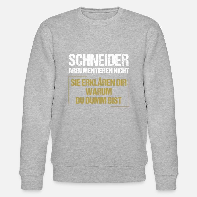 Tailors don't argue - Stanley/Stella CHANGER Unisex Organic Sweatshirt - heather grey
