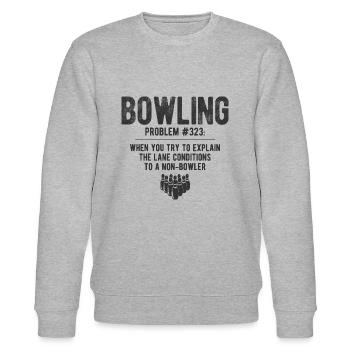 Bowling - Stanley/Stella Unisex Bio-Sweatshirt CHANGER  - Grau meliert - Vorne - Nik (191cm) & Marisol (170cm)