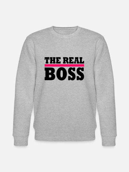 The real boss - Stanley/Stella CHANGER Unisex Organic Sweatshirt - heather grey
