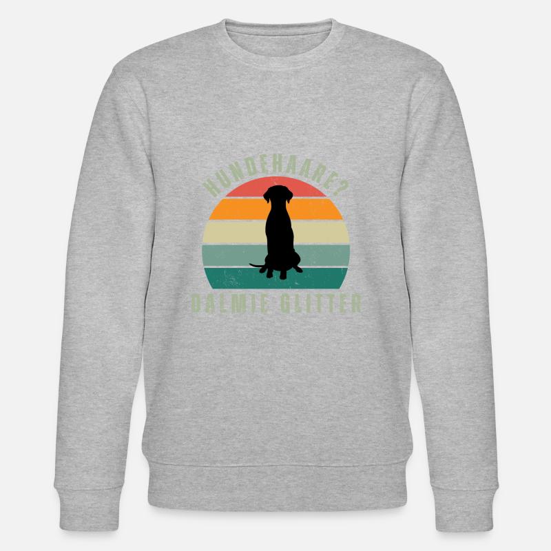 Dalmie Glitter Retro Sunset - Stanley/Stella Unisex Bio-Sweatshirt CHANGER  - Grau meliert