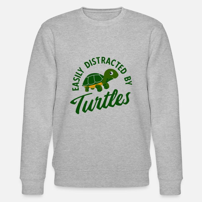 Schildkröten - Stanley/Stella Unisex Bio-Sweatshirt CHANGER  - Grau meliert