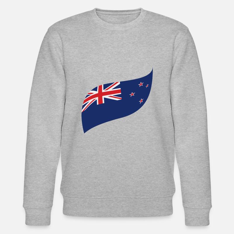 Neuseeland Flagge - Stanley/Stella Unisex Bio-Sweatshirt CHANGER  - Grau meliert