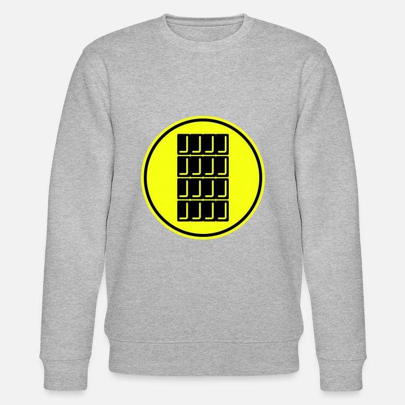 Symbole d’icône en chocolat - Sweat bio CHANGER Stanley/Stella Unisexe - gris chiné