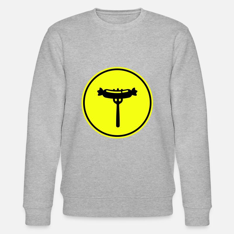 Bratwurst Fleisch icon - Stanley/Stella Unisex Bio-Sweatshirt CHANGER  - Grau meliert