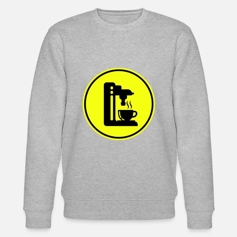 Symbole de machine à café - Sweat bio CHANGER Stanley/Stella Unisexe - gris chiné