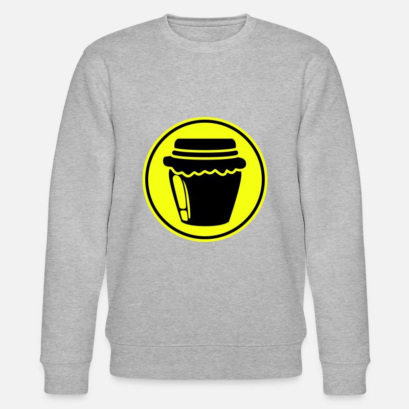Honig symbol Imker - Stanley/Stella Unisex Bio-Sweatshirt CHANGER - Grau meliert