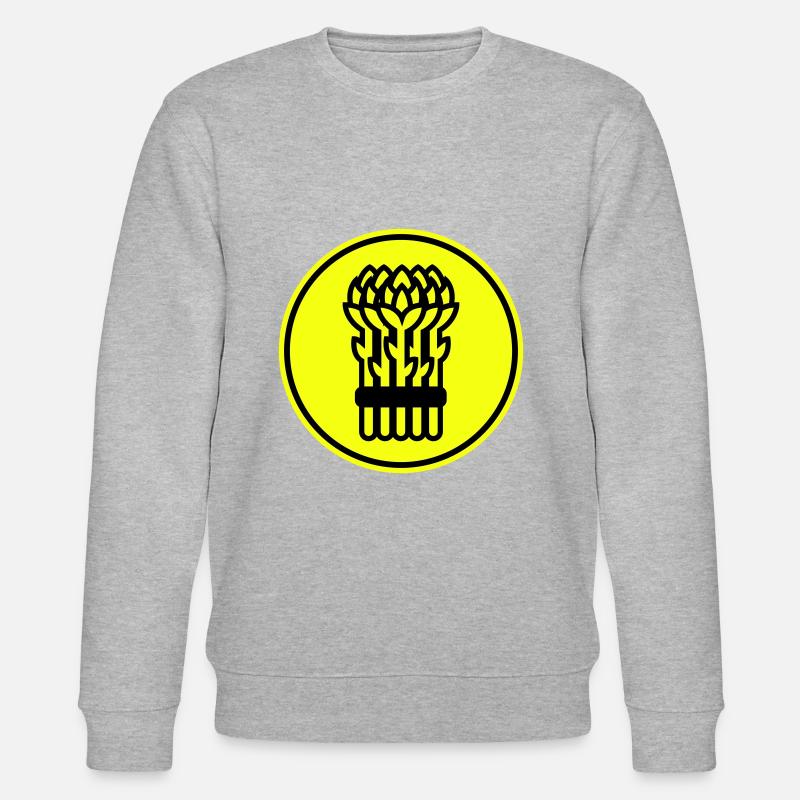 Spargel icon kreis - Stanley/Stella Unisex Bio-Sweatshirt CHANGER  - Grau meliert