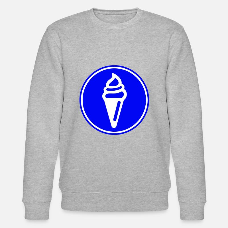 Eis Icon Symbol - Stanley/Stella Unisex Bio-Sweatshirt CHANGER  - Grau meliert