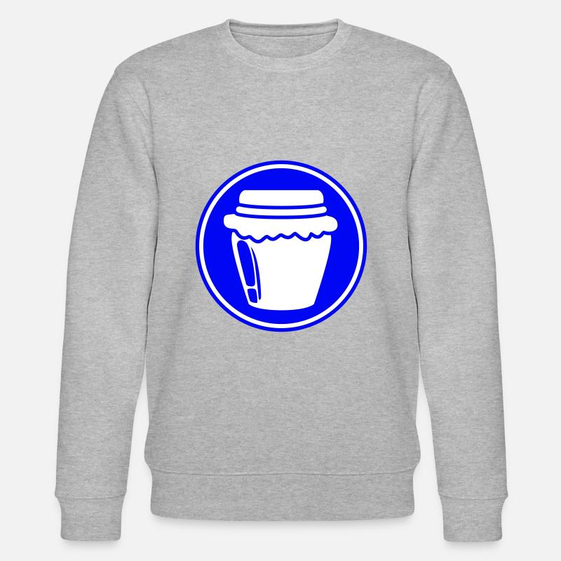 Honig symbol Imker - Stanley/Stella Unisex Bio-Sweatshirt CHANGER  - Grau meliert