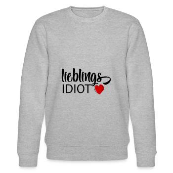 Lieblings Idiot - Stanley/Stella Unisex Bio-Sweatshirt CHANGER  - Grau meliert - Vorne - Nik (191cm) & Marisol (170cm)