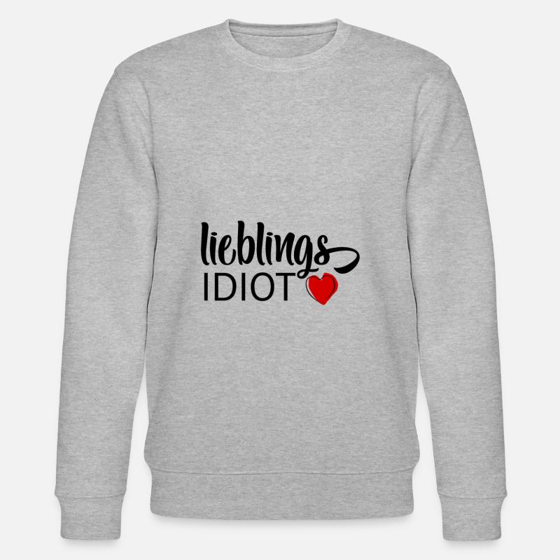 Idiot préféré - Sweat bio CHANGER Stanley/Stella Unisexe - gris chiné